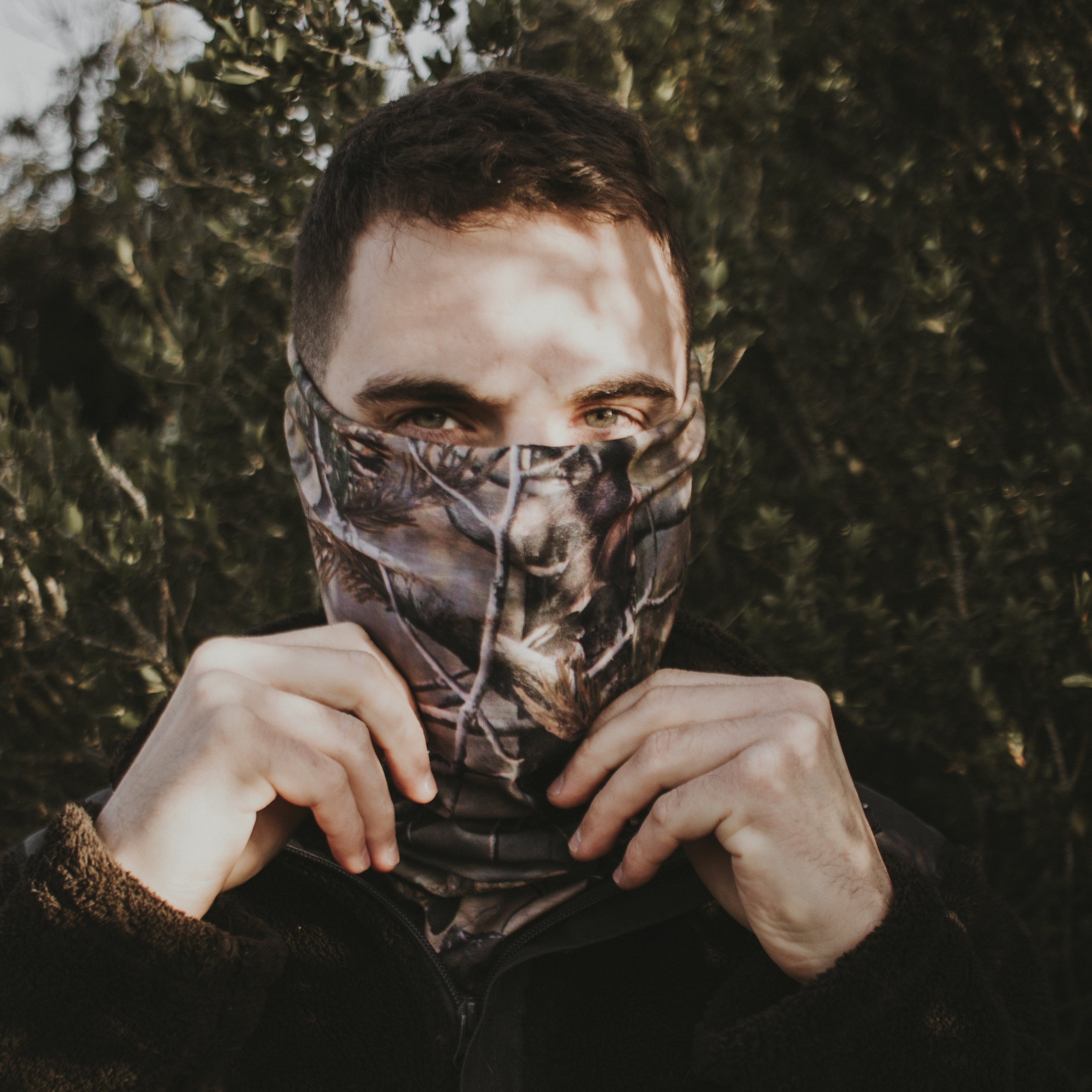 Bandana de camuflaje real