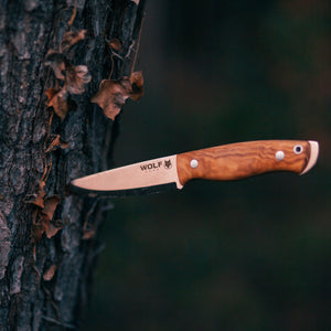 Cuchillo de supervivencia y bushcraft Garra de Lobo | Acero MOVA