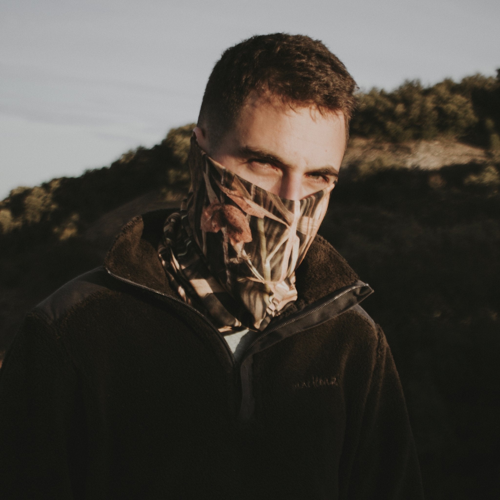 Bandana de camuflaje real