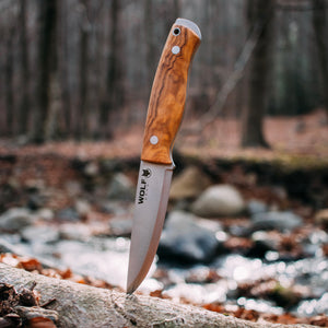 Cuchillo de supervivencia y bushcraft Garra de Lobo | Acero MOVA